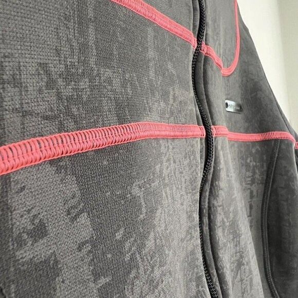 Under Armour Womens Gray & Pink Fleece Lined Jacket Full Zip Long Sleeve Sporty - Picture 11 of 12